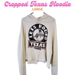 Let's Rodeo Texas Cropped Hoodie